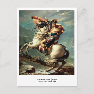 Carte Postale Napoléon Traversant les Alpes