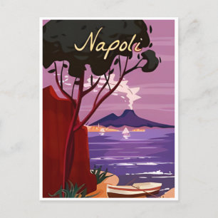 Carte Postale Napoli, Italie Vintage voyage aples europe italien