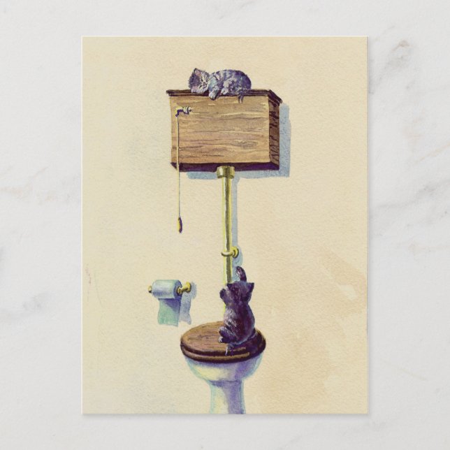 Carte Postale NAPPING on the Water CLOSET by SHARON SHARPE (Devant)