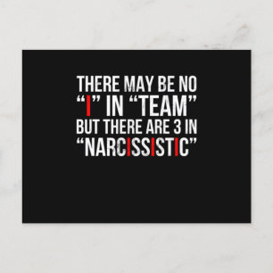 Carte Postale Narcissist Personnalité Trouble Psychologie Imprim
