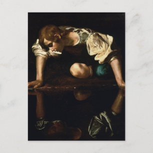 Carte Postale Narcissus par Caravaggio Postcard