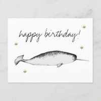 Narhwal Unicorn Illustration Anniversaire de l'amo