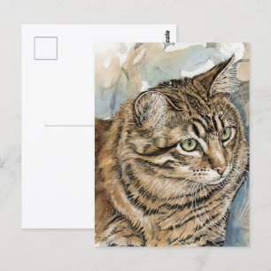 Carte Postale Nari- Une étude de mon chat