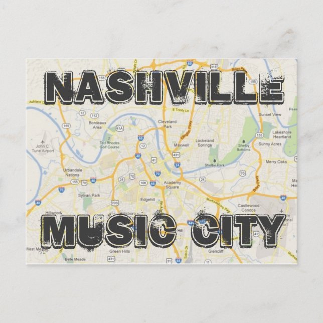 Carte postale Nashville (Devant)