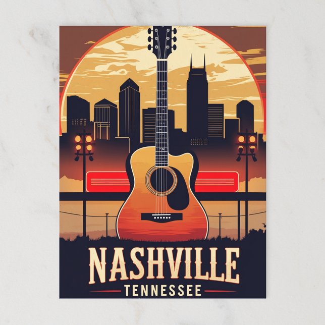 Carte Postale Nashville Music City (Créateur téléchargé)