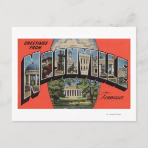 Carte Postale Nashville, Tennessee - Scènes de grandes lettres 2