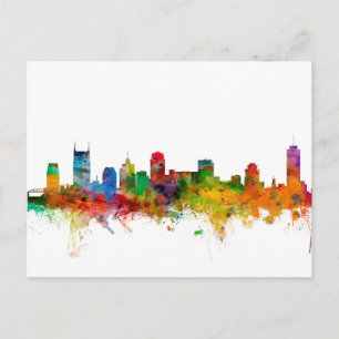Carte Postale Nashville Tennessee Skyline