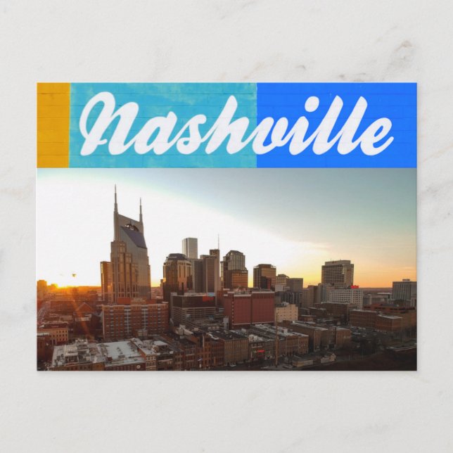 Carte Postale Nashville Tennessee Ville Paysage magnifique (Devant)