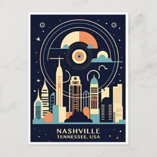 Carte Postale Nashville Tennessee Vintage voyage city retro