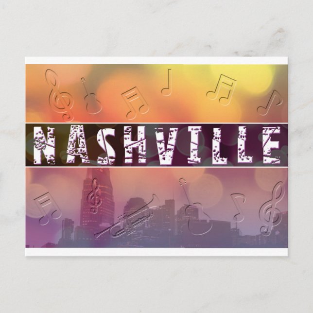 Carte postale Nashville, TN Retro (Devant)