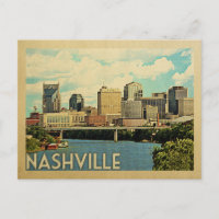 Carte postale Nashville Vintage voyage du Tennesse