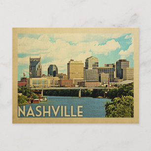 Carte postale Nashville Vintage voyage du Tennesse