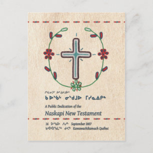 Carte Postale Naskapi Dedication Signet/Carte postale