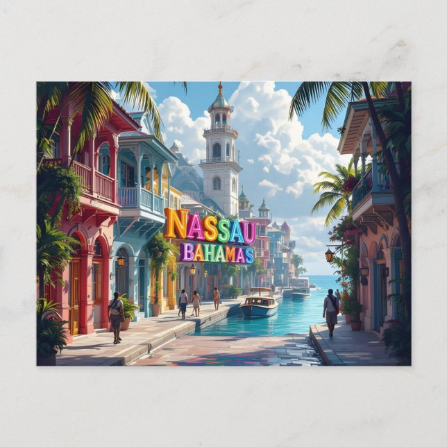 Carte Postale Nassau bahamas rêvant (Devant)
