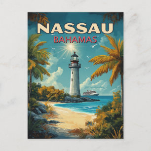 Carte Postale Nassau Bahamas vintage