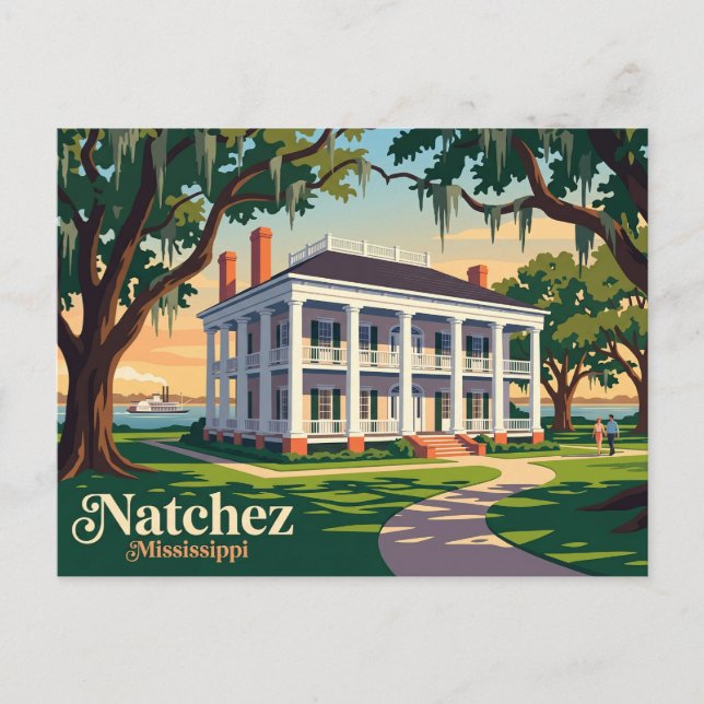 Carte Postale Natchez Mississippi (Devant)