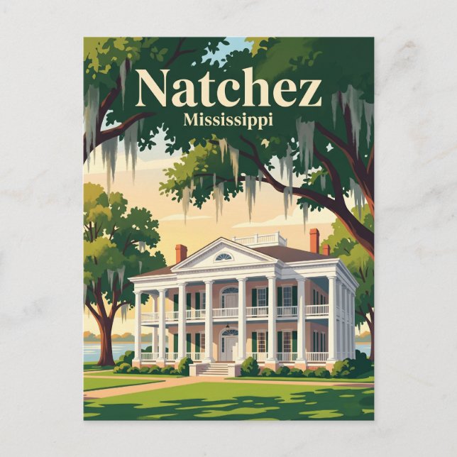 Carte Postale Natchez Mississippi (Devant)