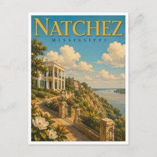 Carte Postale Natchez Mississippi Natchez Bluff GeoSaga