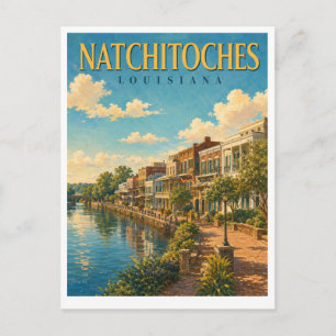 Carte Postale Natchitoches Louisiana Front Street GeoSaga