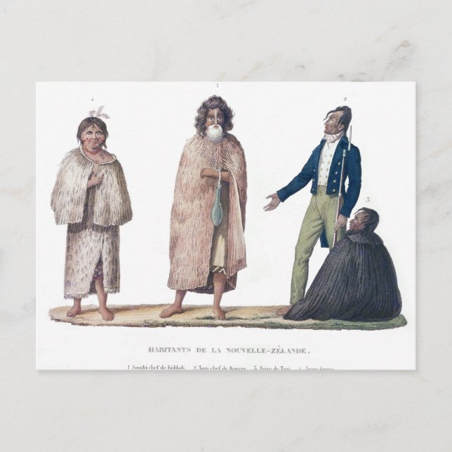 Carte Postale Natifs de Nouvelle-Zélande (Devant)
