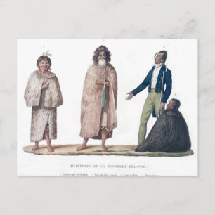Carte Postale Natifs de Nouvelle-Zélande