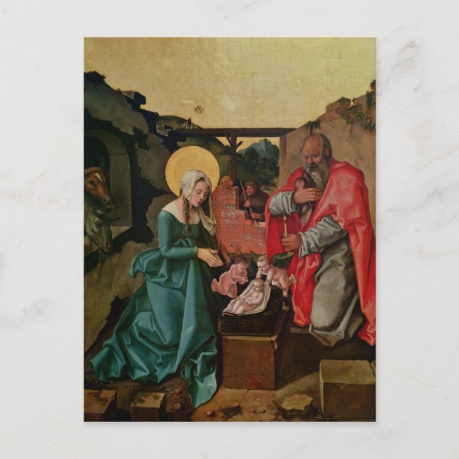 Carte Postale Nativité, 1510 (Devant)