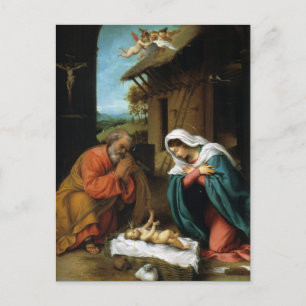 Carte Postale Nativité de la Saint-Famille de Noël