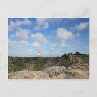 Carte Postale Naturbild mit einem kleinen Leuchtturm
