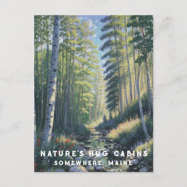 Carte Postale *~* Nature AP49 Forêt du Maine Vacances en cours d (Devant)