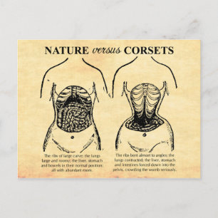 Carte Postale Nature contre Corsets