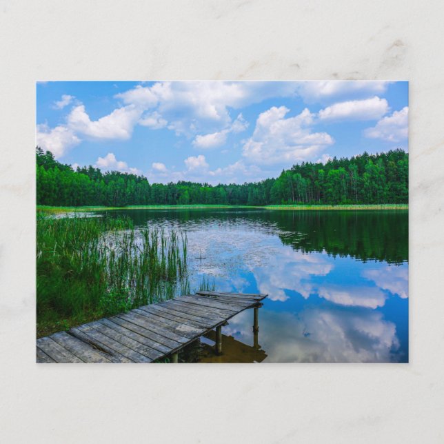 Carte Postale Nature Landscape Scenery Lake Sky Belarus Postcard (Devant)