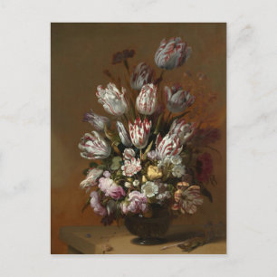 Carte Postale Nature morte avec des fleurs Hans Bollongier Beaux