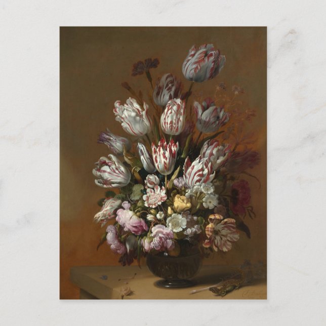 Carte Postale Nature morte avec des fleurs Hans Bollongier Beaux (Devant)