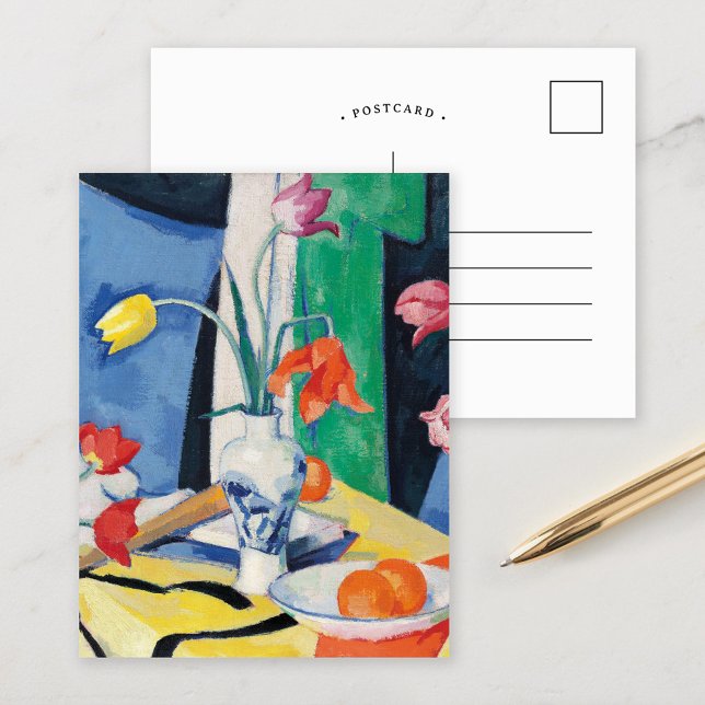 Carte Postale Nature morte avec tulipes | Samuel John Peploe (Créateur téléchargé)