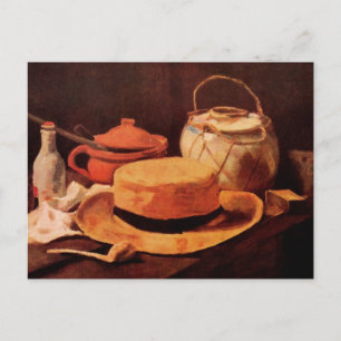 Carte Postale Nature morte Chapeau de paille jaune de Vincent va