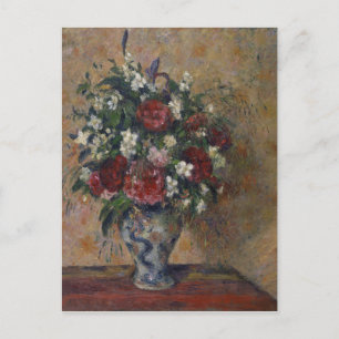Carte Postale Nature morte de Pissarro avec pivoines et oranger 