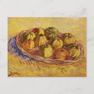 Carte Postale Nature morte, panier de pommes de Vincent van Gogh