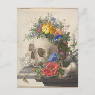 Carte Postale Nature morte Vanitas par Herman Henstenburgh