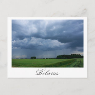 Carte Postale Nature Stormy Sky Paysage Terrain Paysage Biélorus