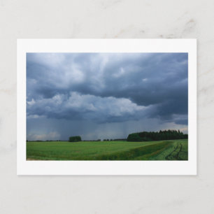 Carte Postale Nature Stormy Sky Paysage Terrain Paysage Biélorus