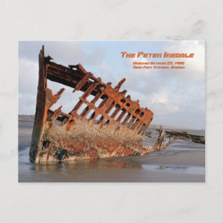 Carte Postale Naufrage de Peter Iredale, fort Stevens, courrier
