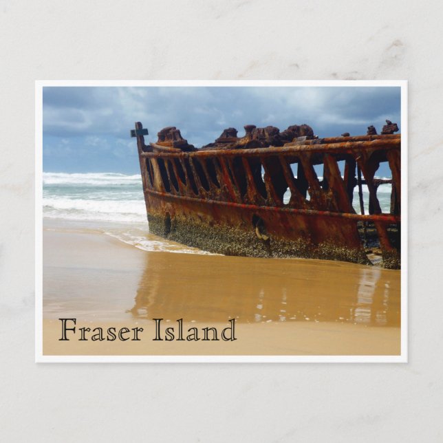 Carte Postale naufrage du navire fraser (Devant)