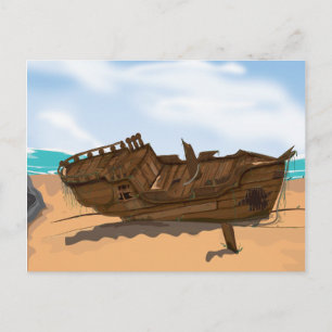 Carte Postale Naufrage Échoué
