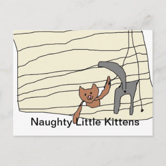 Carte postale Naughty Kittens