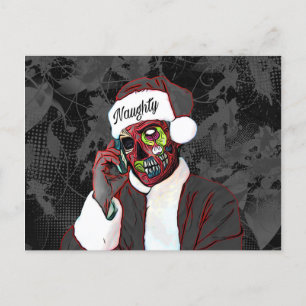Carte postale Naughty Zombie Christmas