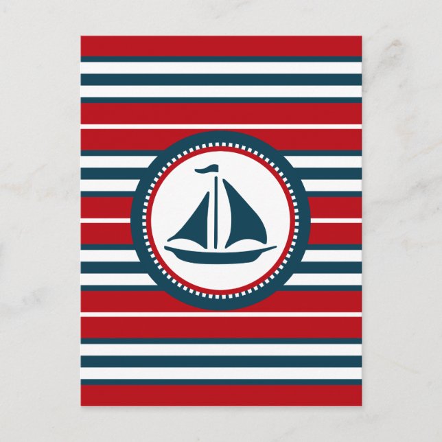 Carte Postale Nautical design (Devant)