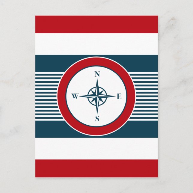 Carte Postale Nautical design (Devant)