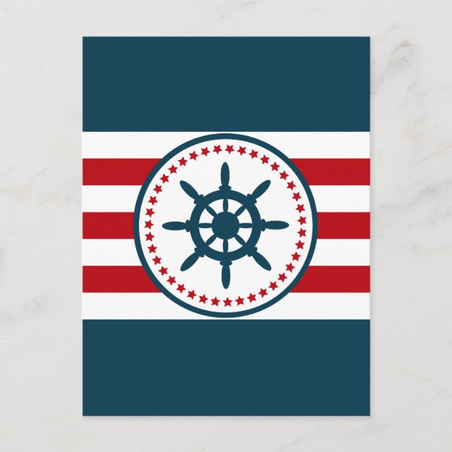 Carte Postale Nautical design (Devant)