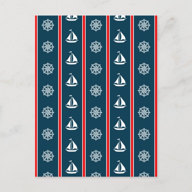 Carte Postale Nautical design (Devant)