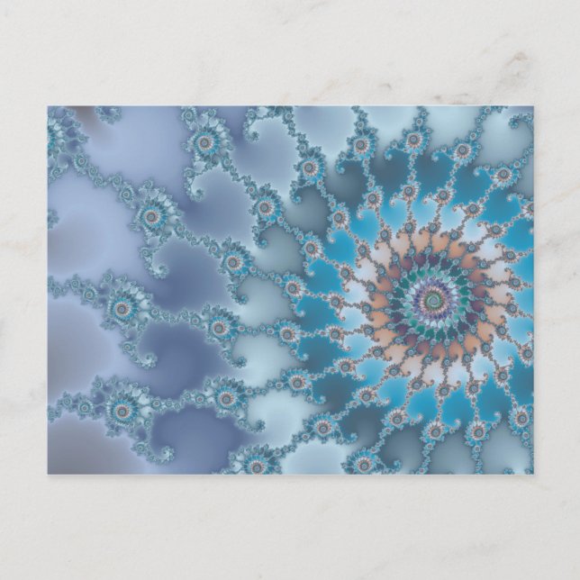 Carte Postale Nautilus - Art fractal (Devant)